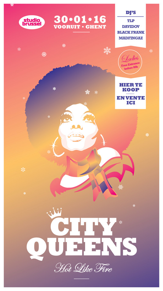 City Queens - Hot Like Fire - Sat 30-01-16, Kunstencentrum Viernulvier